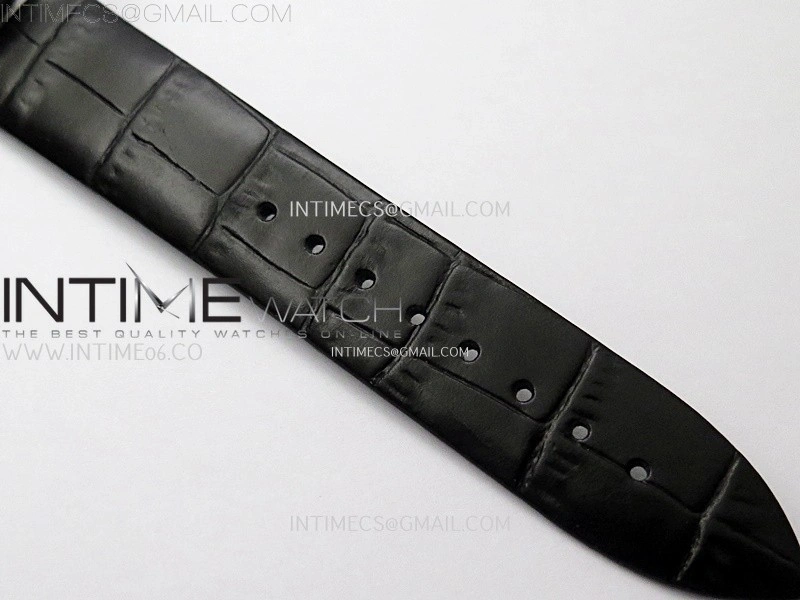 Saxonia Thin 211.026 SS SVF Silver dial On Black Leather Strap A2892